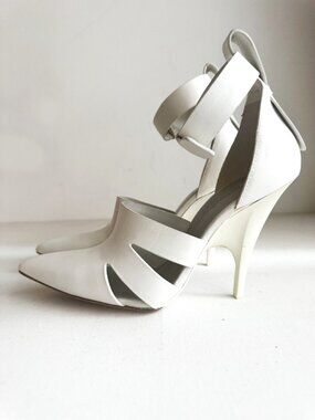 Alexander Wang RUNWAY Joan Leather Point Toe Mule Pumps 39